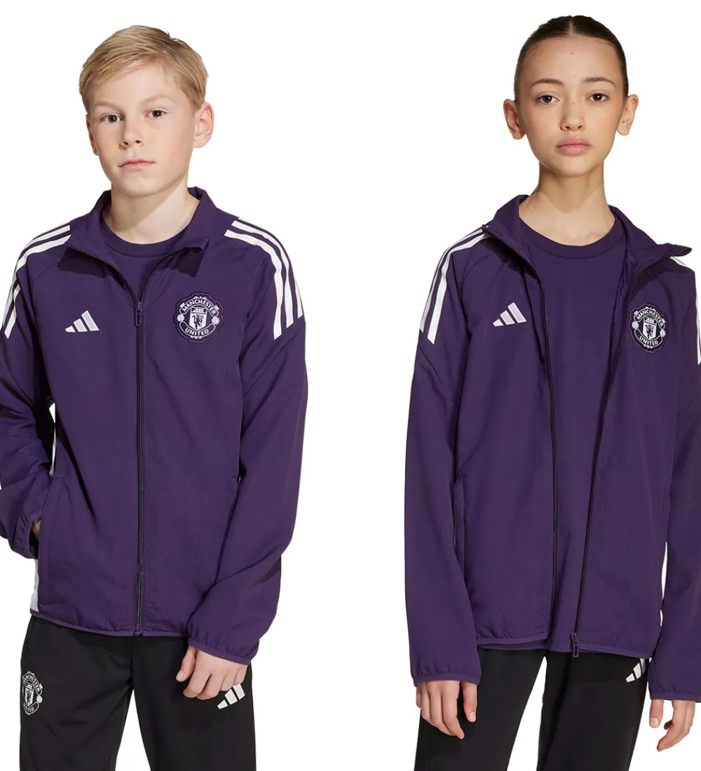 adidas Performance Fodbold|Cardigan - Manchester United - Aurora Plum/Hv