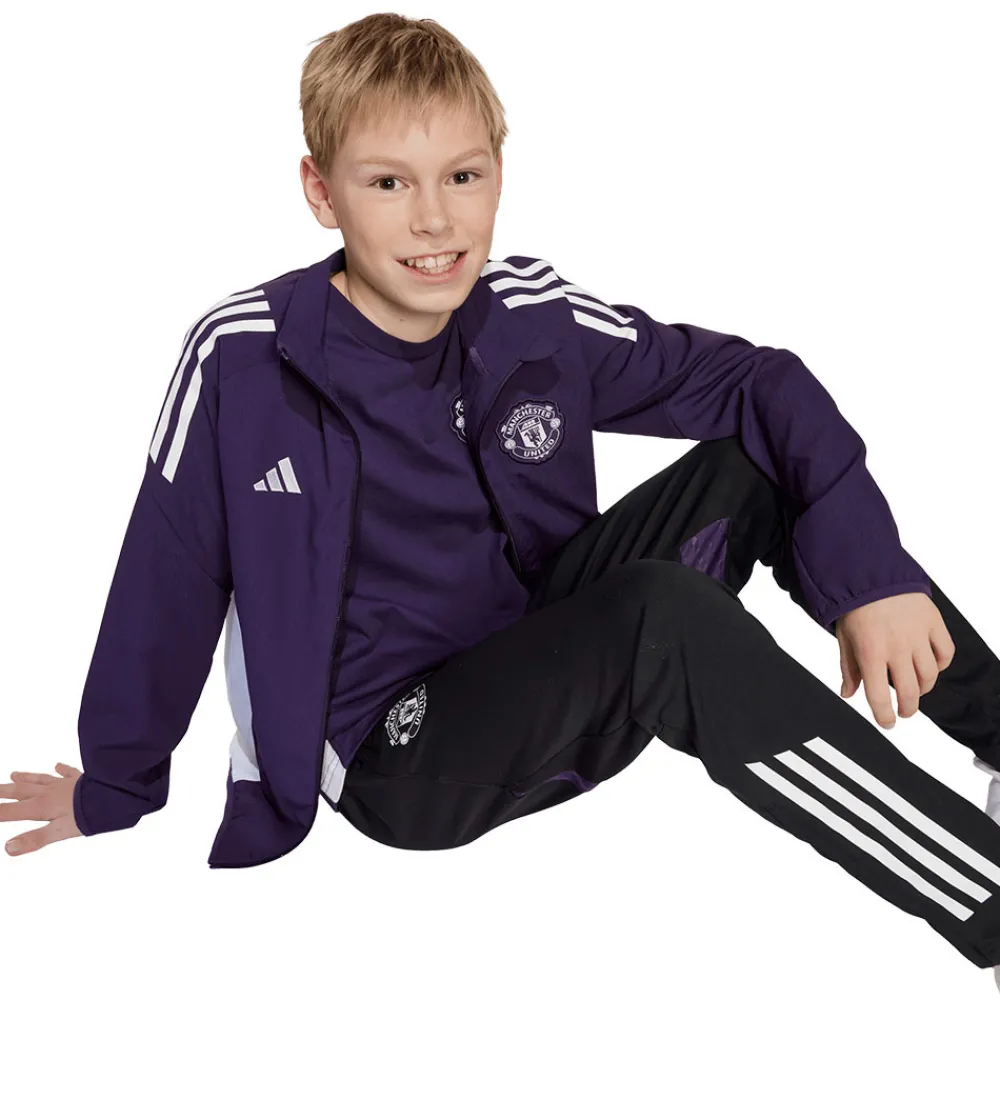 adidas Performance Fodbold|Cardigan - Manchester United - Aurora Plum/Hv