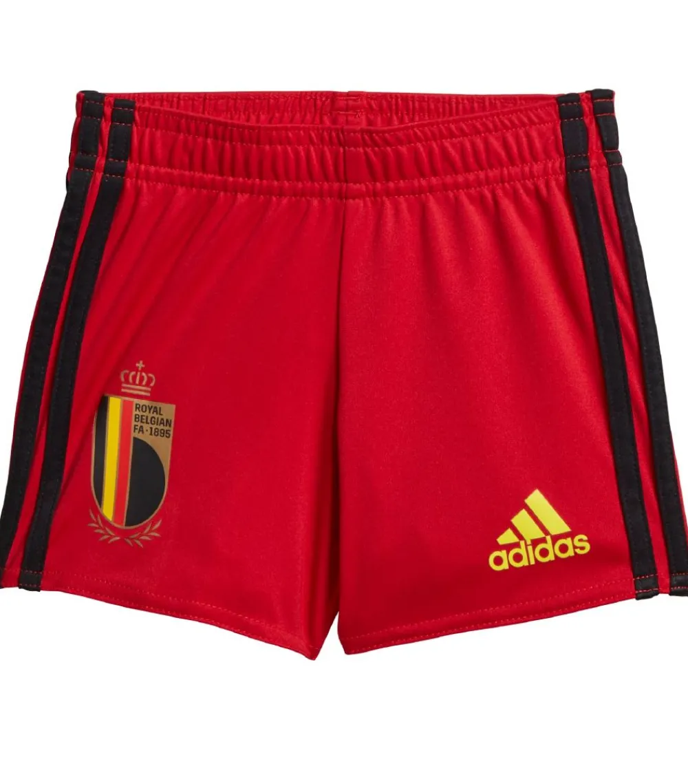 adidas Performance Fodboldtrøjer|Fodboldshorts>Fodboldsæt - Belgien - Rød/Sort