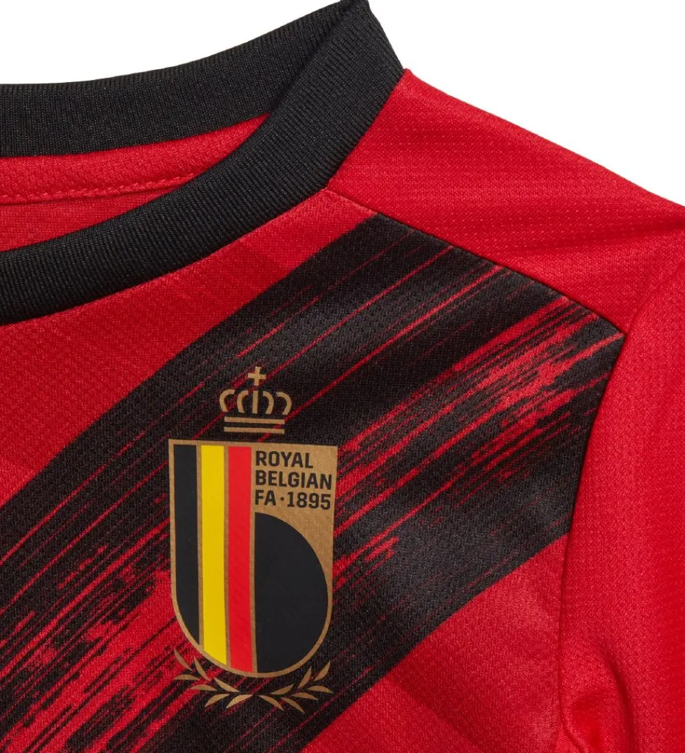 adidas Performance Fodboldtrøjer|Fodboldshorts>Fodboldsæt - Belgien - Rød/Sort