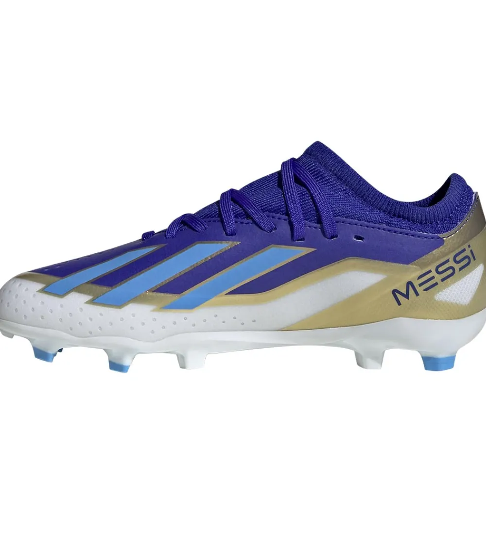 adidas Performance Fodboldstøvler - Græs (Fg)|Fodboldstøvler - X Crazyfast League - Blå/Hvi