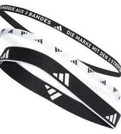 adidas Performance Hårbånd>Hårbånd - 3-pak - Sort/Hvid