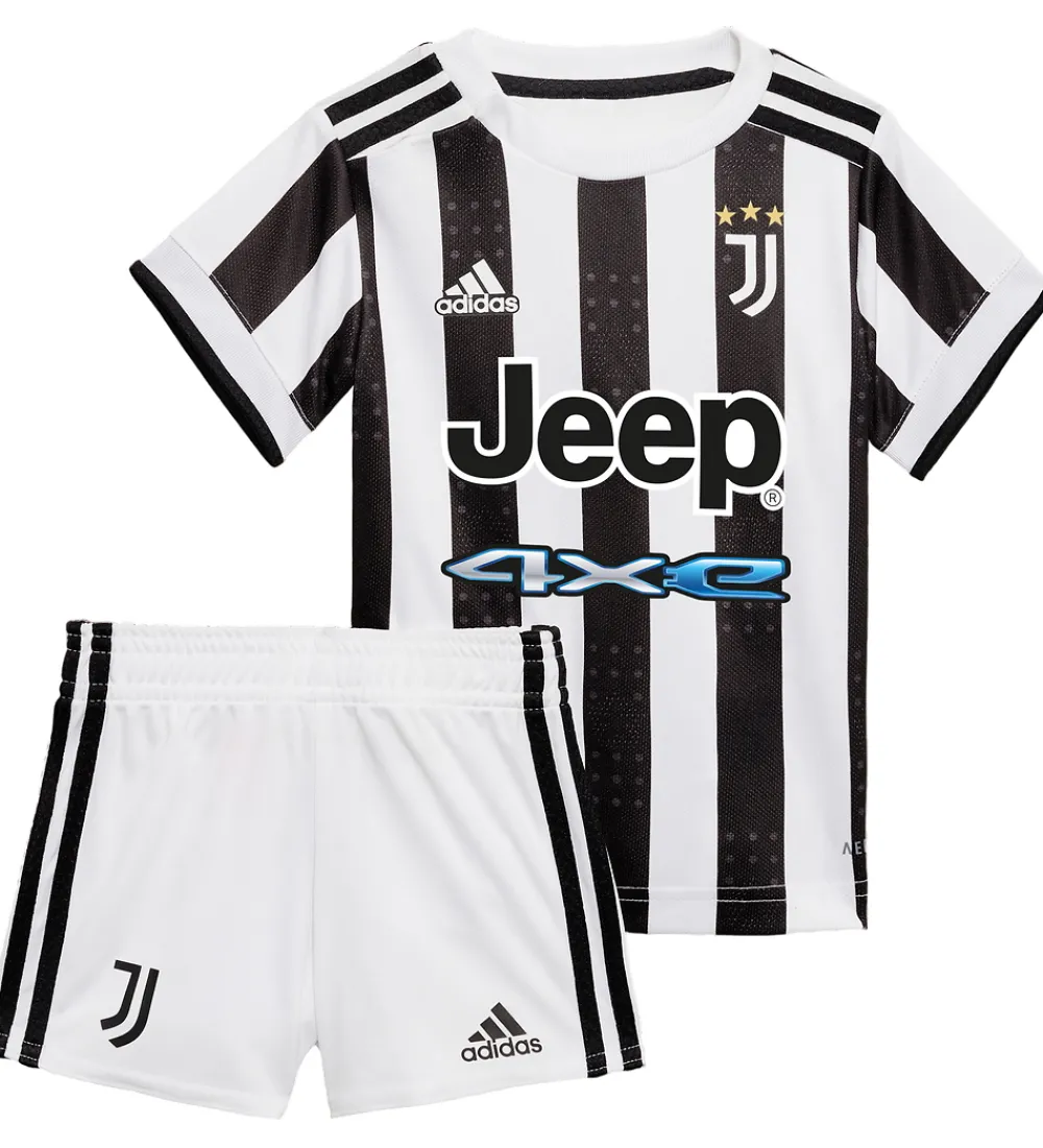 adidas Performance Fodboldtrøjer|Fodboldshorts>Juventus Hjemmebanesæt - 21/22 - Sort/Hvid