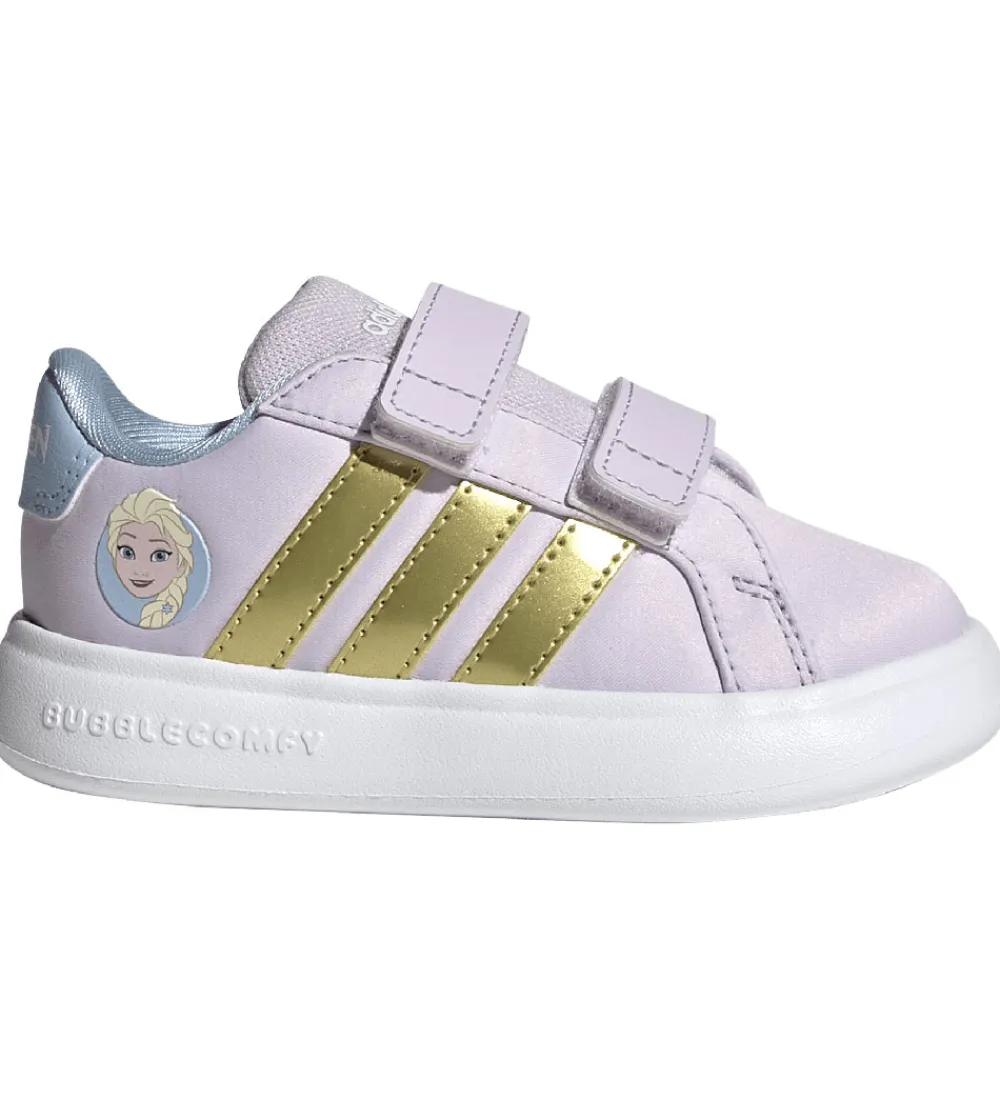 Børn adidas Performance Sneakers|Børnesko Og Babysko|Sko - Grand Court Elsa I - Icelav/Golsmt/Glob