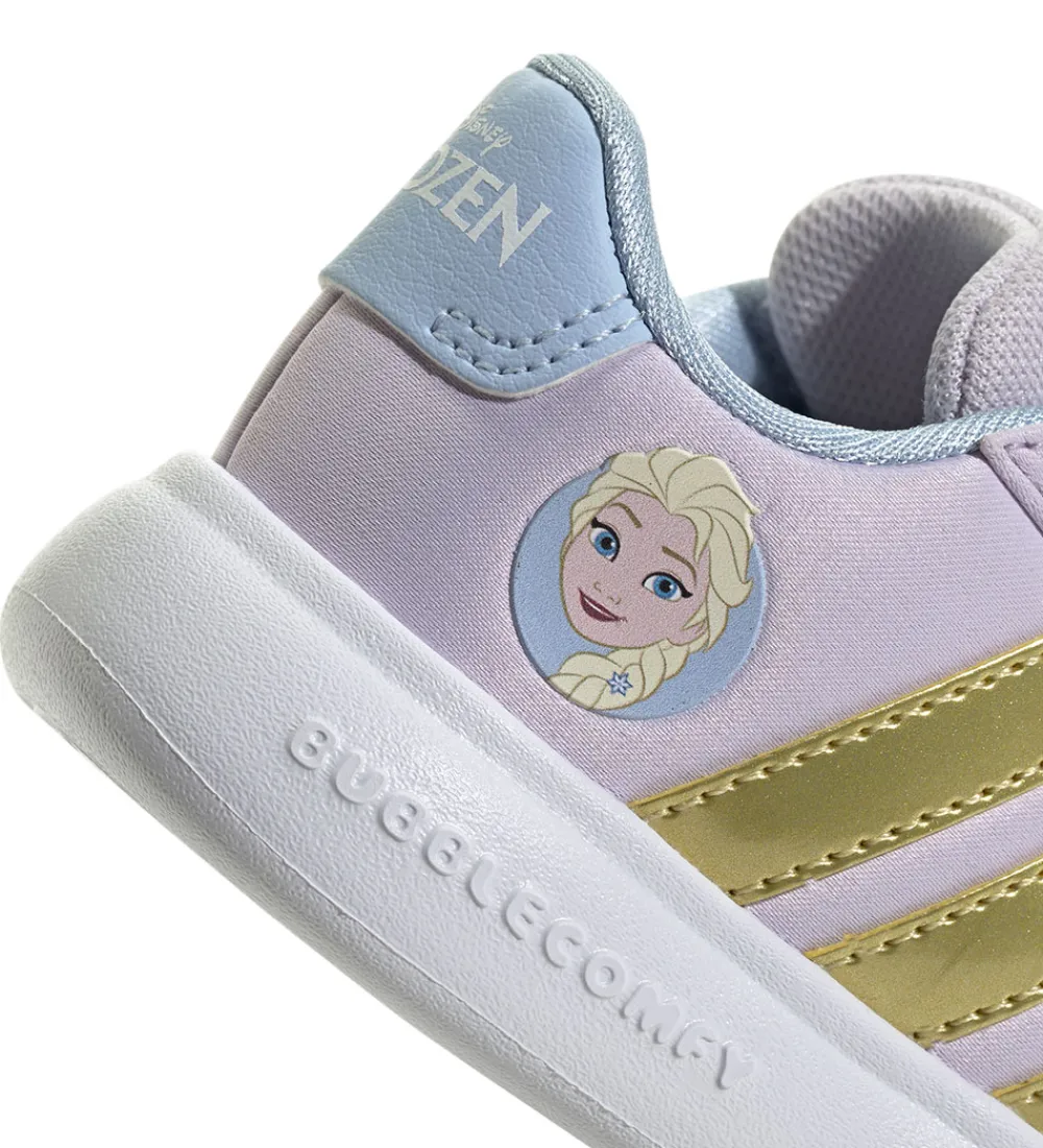 Børn adidas Performance Sneakers|Børnesko Og Babysko|Sko - Grand Court Elsa I - Icelav/Golsmt/Glob