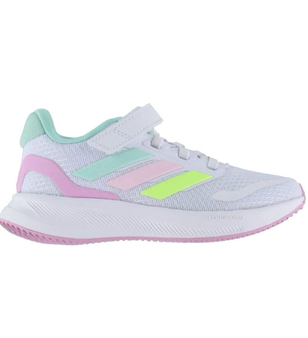 Børn adidas Performance Sneakers|Børnesko Og Babysko|Sko - Runfalcon 5 El C - Ftwwht/Clemin/Clpink