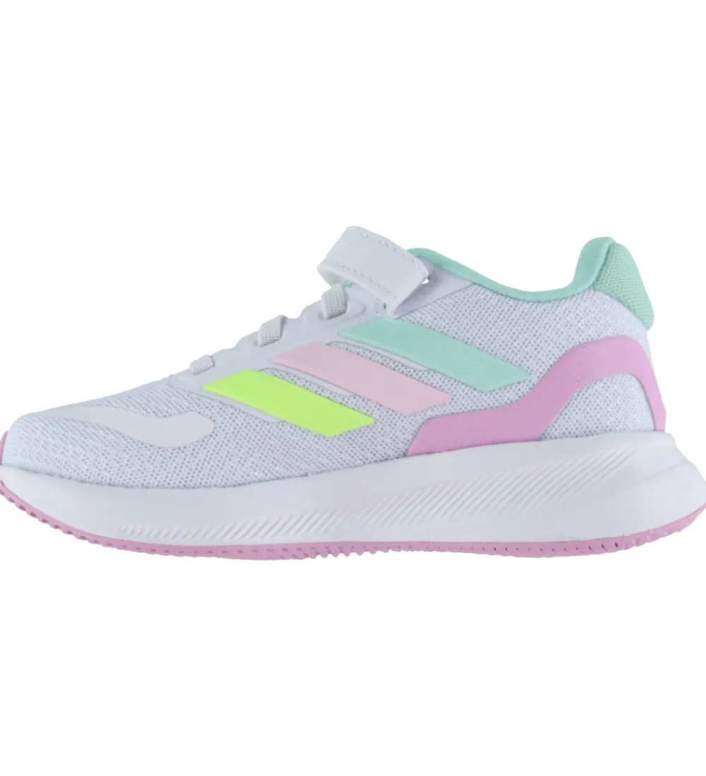 Børn adidas Performance Sneakers|Børnesko Og Babysko|Sko - Runfalcon 5 El C - Ftwwht/Clemin/Clpink