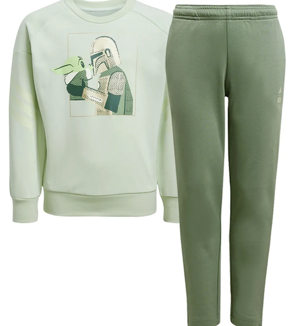 adidas Performance Træningssæt|Træningssæt - LK Sw Mndo Jog - Lingrn/Cybemt