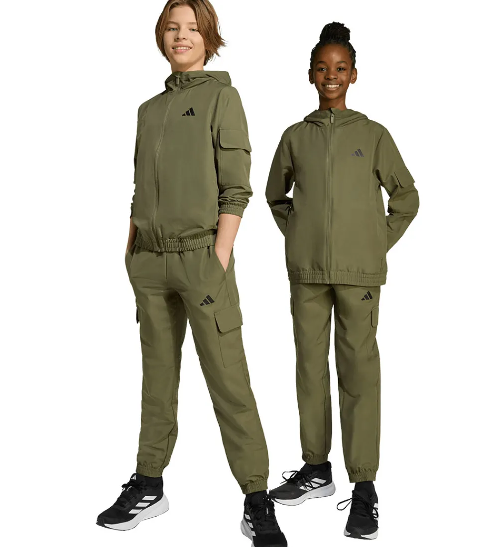 adidas Performance Træningssæt|Træning Og Gymnastik>Træningssæt - Olive Strata/Hvid