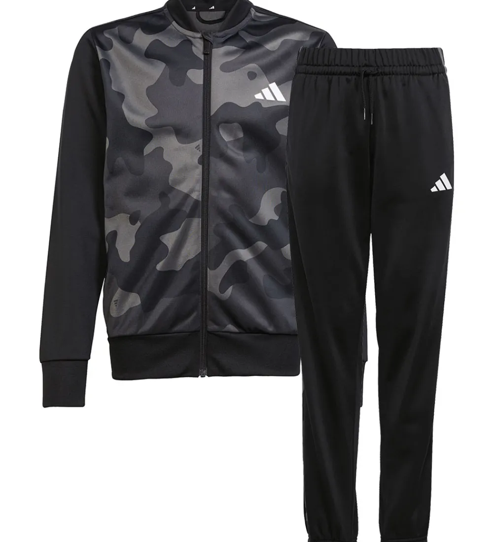 adidas Performance Træningssæt>Træningssæt - Camouflage - Sort/Hvid