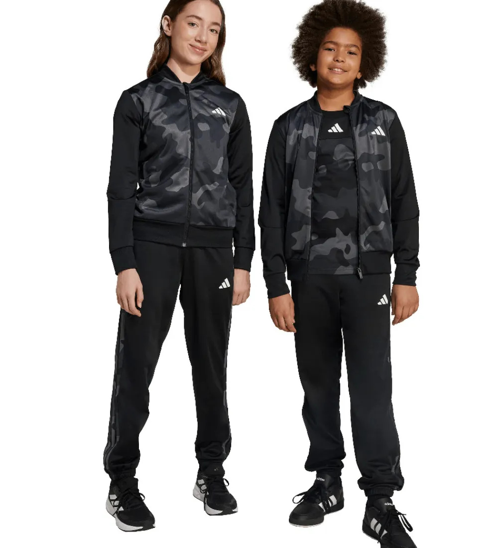 adidas Performance Træningssæt>Træningssæt - Camouflage - Sort/Hvid