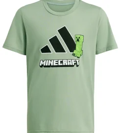 Børn adidas Performance T-Shirts|T-shirt - J Minecraft TR - SILGRN