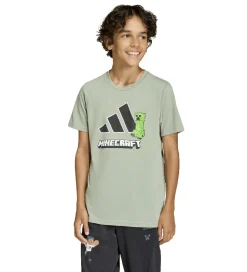 Børn adidas Performance T-Shirts|T-shirt - J Minecraft TR - SILGRN
