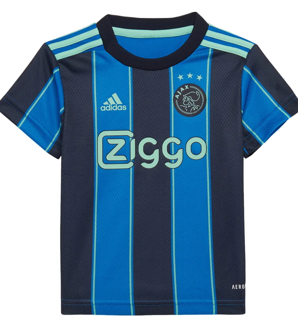 adidas Performance Fodboldtrøjer|Fodboldshorts>Udebanesæt - Ajax Amsterdam - GloBlu/Legin