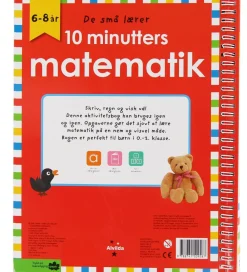 Alvilda Læringsbøger|Aktivitetsbog - Skriv og Visk ud - 10 Minutters Mat - Da