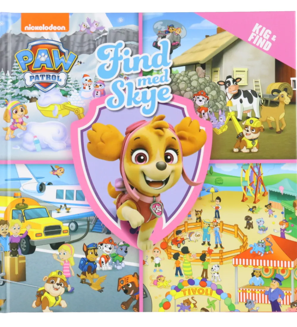 Alvilda Kreativ Leg|Bøger>Bog - Kig Og Find - Paw Patrol - Find Med Skye - DA