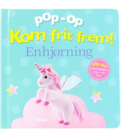 Alvilda Kreativ Leg|Bøger|Bog - Pop-op - Kom Frit Frem - Enhjørning - DA