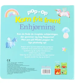 Alvilda Kreativ Leg|Bøger|Bog - Pop-op - Kom Frit Frem - Enhjørning - DA