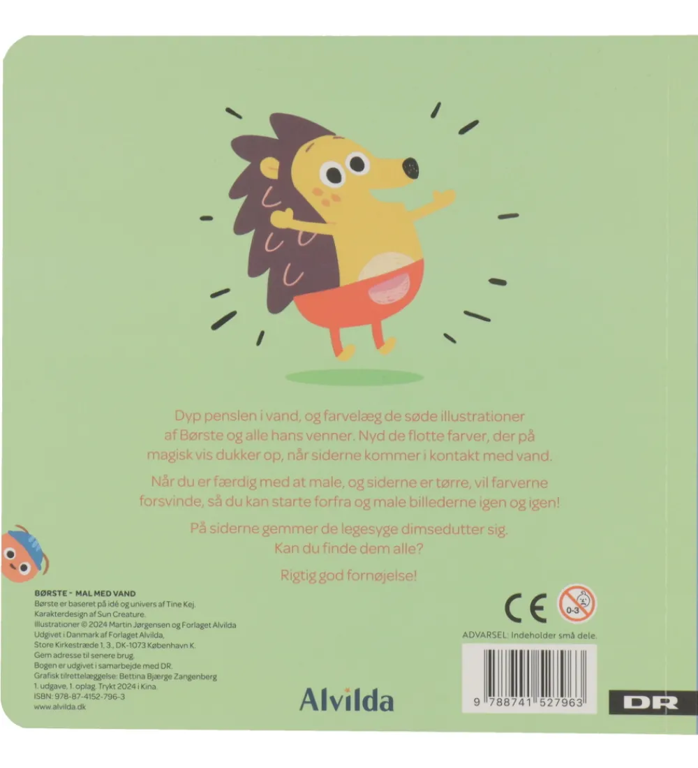 Alvilda Malebog|Malebog - Mal Med Vand - Børste