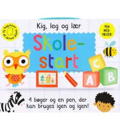 Alvilda Kreativ Leg|Bøger>Opgavebøger - Skriv Og Visk Ud - Skolestart - 4 stk. - D