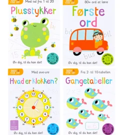 Alvilda Kreativ Leg|Bøger>Opgavebøger - Skriv Og Visk Ud - Skolestart - 4 stk. - D