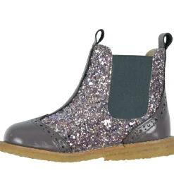 Angulus Støvler|Støvler - Chelsea - Lavender/Pastel m. Glitter