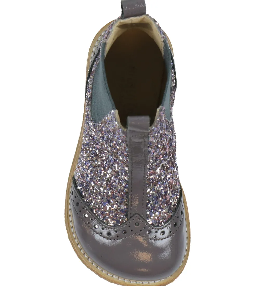 Angulus Støvler|Støvler - Chelsea - Lavender/Pastel m. Glitter