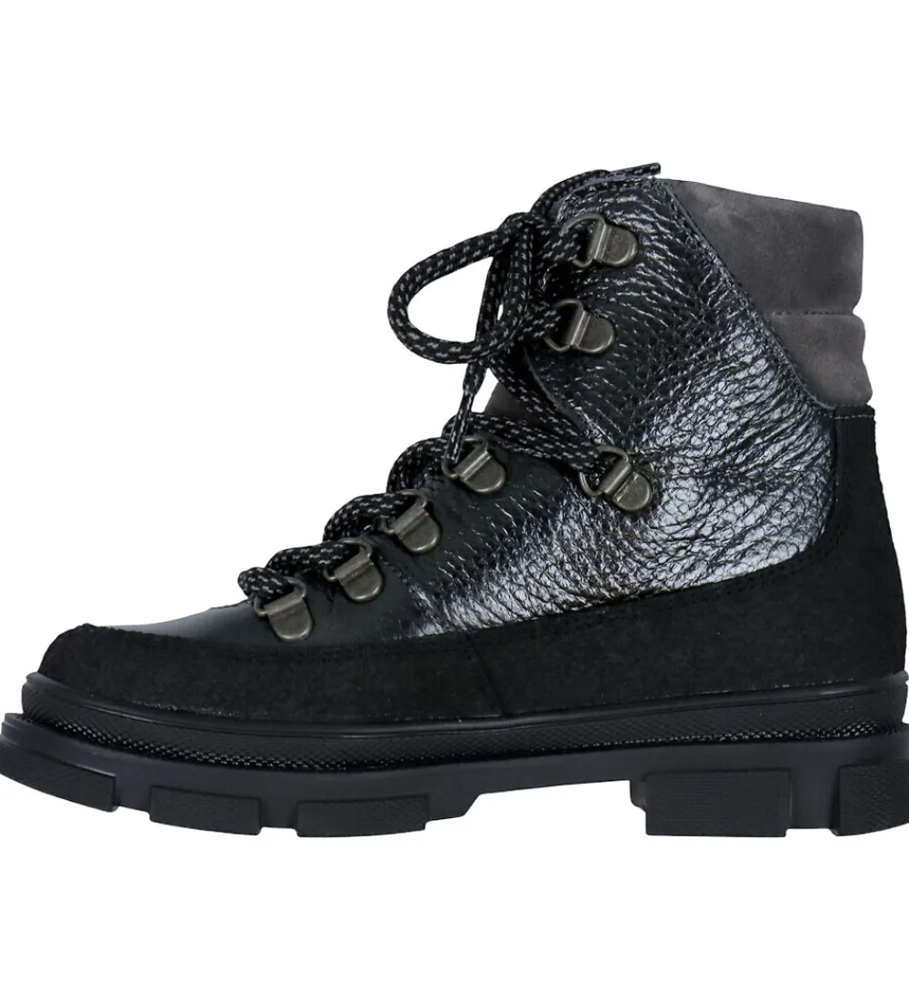 Angulus Støvler>Støvler - Tex - Black Shine/Dark Grey