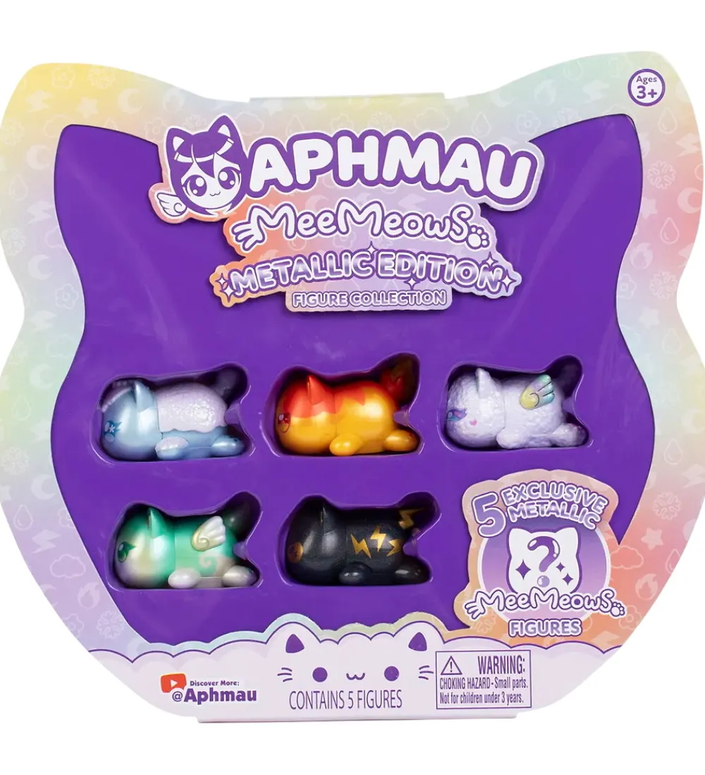 Aphmau Figurer|Legetøjsfigurer - Meemeow Metallic Edition - 5-pak