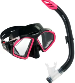 Aqua Lung Dykkermasker|Snorkling>Snorkelsæt - Adult - Combo Hawkeye/Pike - Sort/Pink
