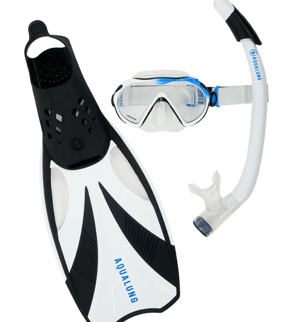 Aqua Lung Dykkermasker|Snorkling|Snorkelsæt - Adult - Compass - Black/White