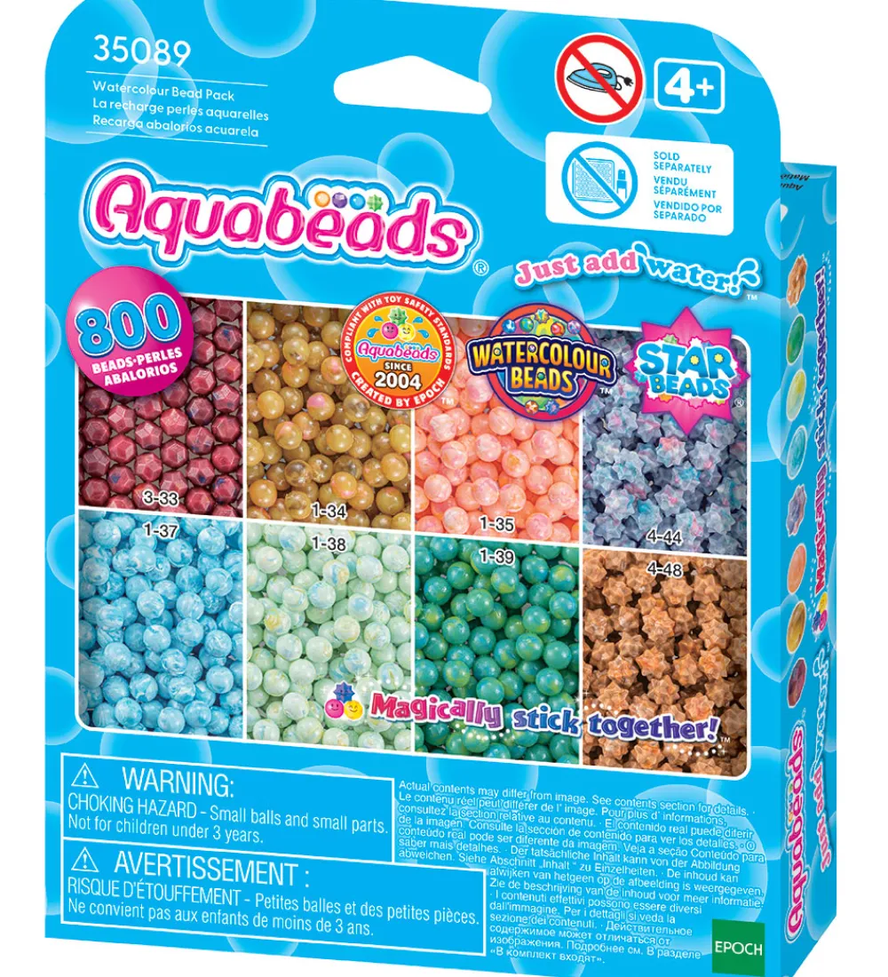 Aquabeads Perler>Perler - 800 stk. - Watercolour