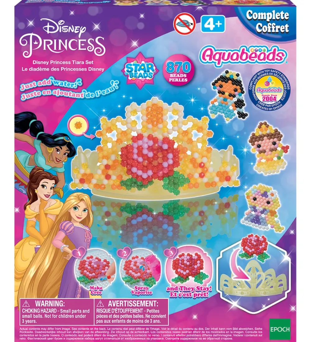 Aquabeads Perler|Perlesæt - 870 stk. - Disney Prinsesse Krone
