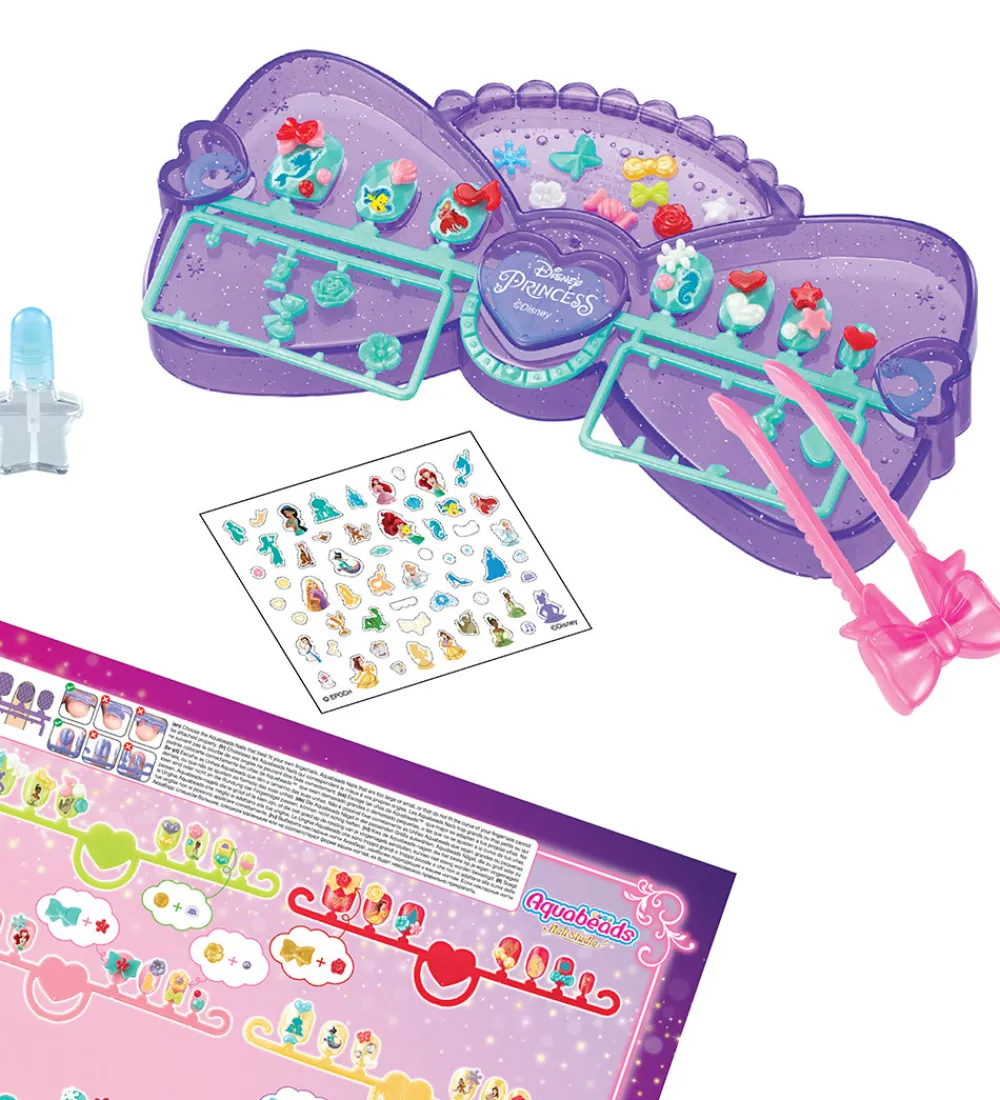 Aquabeads Perler|Kreasæt>Perlesæt - Nail Studio - Disney Princess