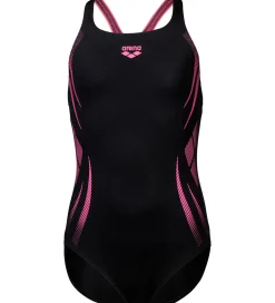 Børn Arena Svømmetøj|Svømning>Badedragt - Poseidonia - Sort/Pink