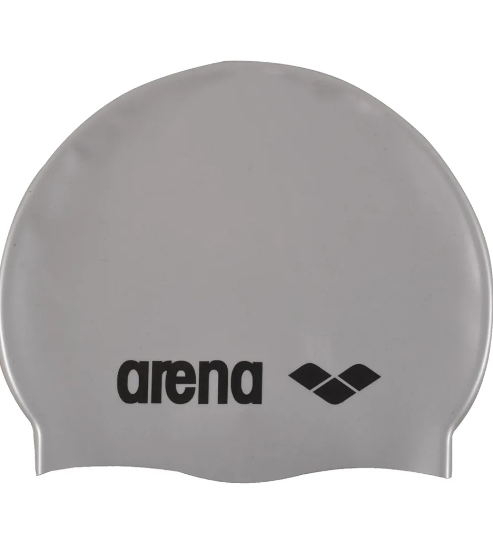 Arena Badehætter>Badehætte - Classic Silicone - Silver/Black