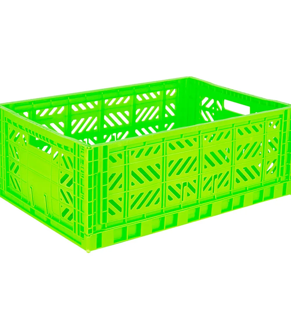 Aykasa Foldekasser|Bokse Og Kasser>Foldekasse - 60x40x22 cm - Maxi - Neon Green