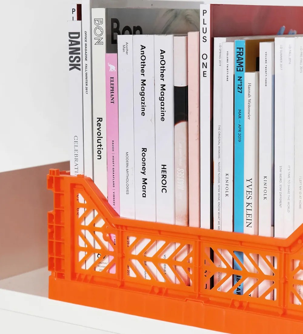 Aykasa Foldekasser|Bokse Og Kasser|Foldekasse - 40x30x15 cm - Midi - Neon Orange