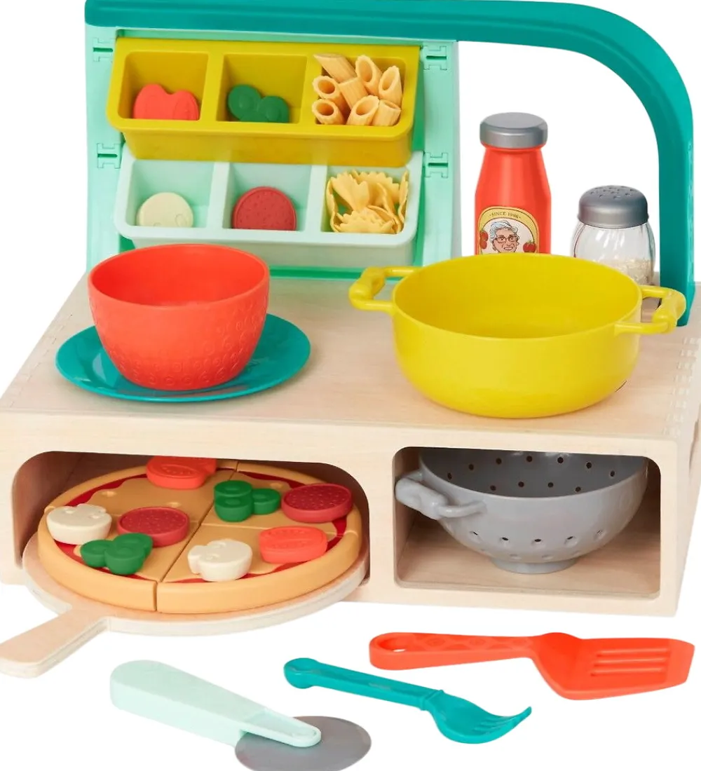 B. toys Rolleleg|Legekøkken Og Legemøbel|Legekøkken - 45 Dele - Pizza & Pasta