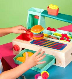 B. toys Rolleleg|Legekøkken Og Legemøbel|Legekøkken - 30 Dele - Burgerstation