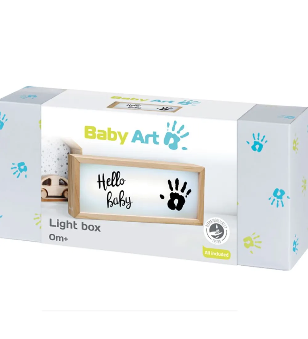 Baby Art Lamper|Lyskasser|Lyskasse m. Aftryk - Træ