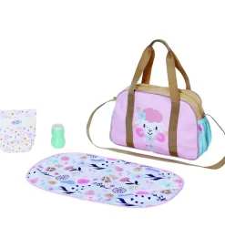 BABY born Dukker Og Tilbehør|Dukketilbehør - Dukkepusletaske m. Blomster - 4 Dele