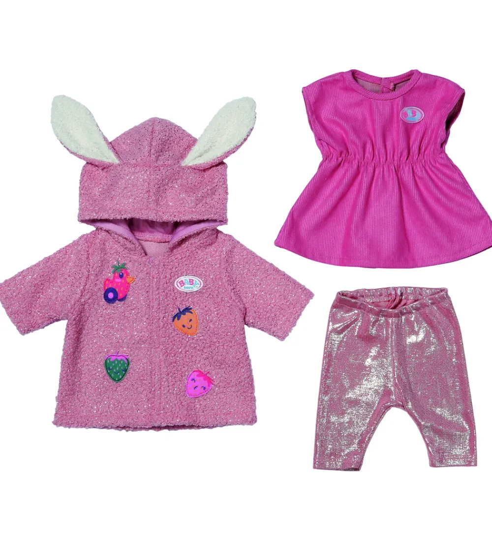 BABY born Dukker Og Tilbehør>Dukketøj - Frakkesæt m. Kjole - 43 cm