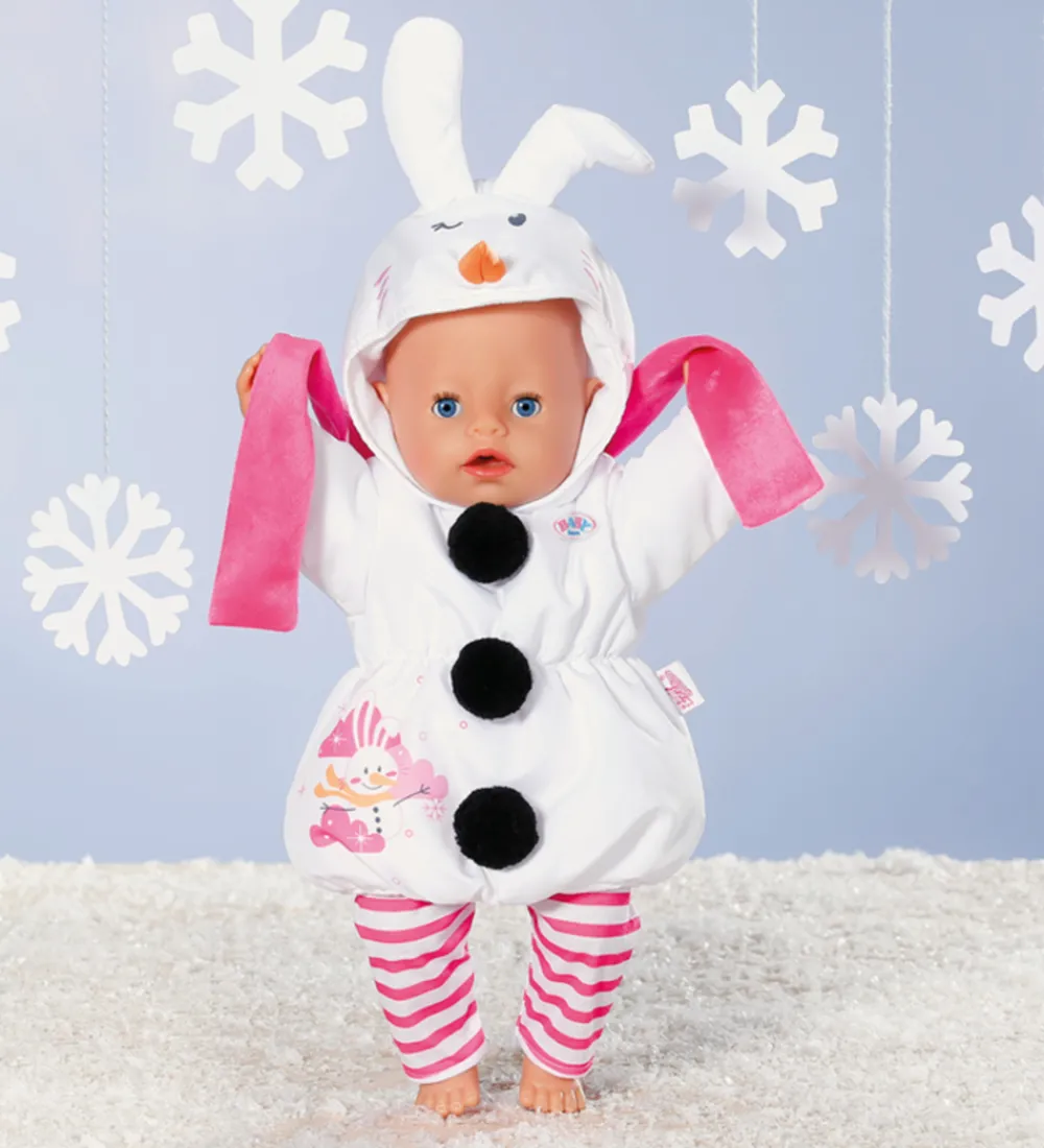 BABY born Dukker Og Tilbehør|Dukketøj - Snemandsdragt m. Tørklæde - 43 cm