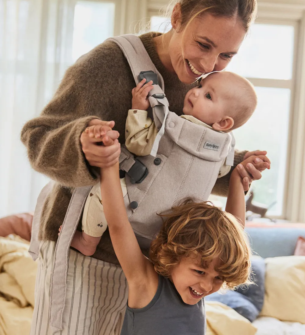 BabyBjörn Bæreseler &Amp; Vikler>Bæresele - Harmony - Vævet Melange - Lys Beige