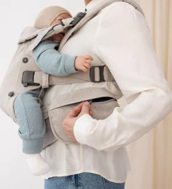 BabyBjörn Opbevaring|Bæreseler &Amp; Vikler></noscript>Lommer til Bæresele - Vævet Melange - Lys Beige