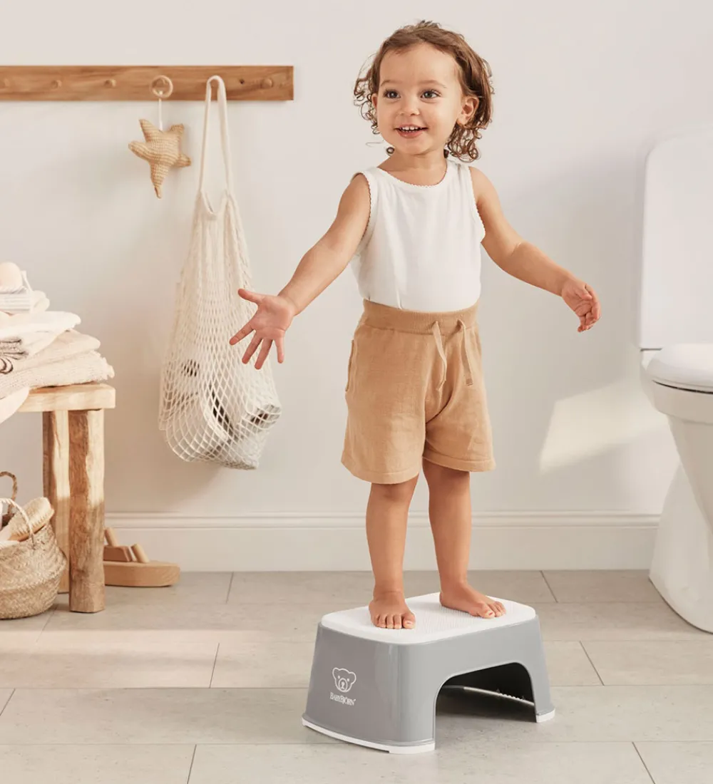 BabyBjörn Skamler|Møbler|Skammel - Grå/Hvid