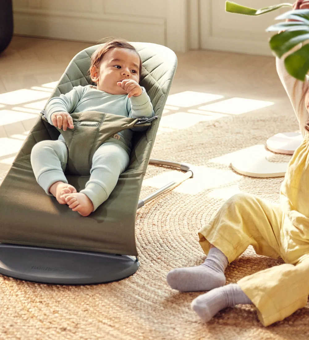 BabyBjörn Stole|Møbler|Skråstol - Bliss - Classic Quiltet - Mørkegrøn