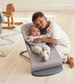 BabyBjörn Stole|Møbler|Skråstol - Bliss - Classic Quiltet - Sandgrå