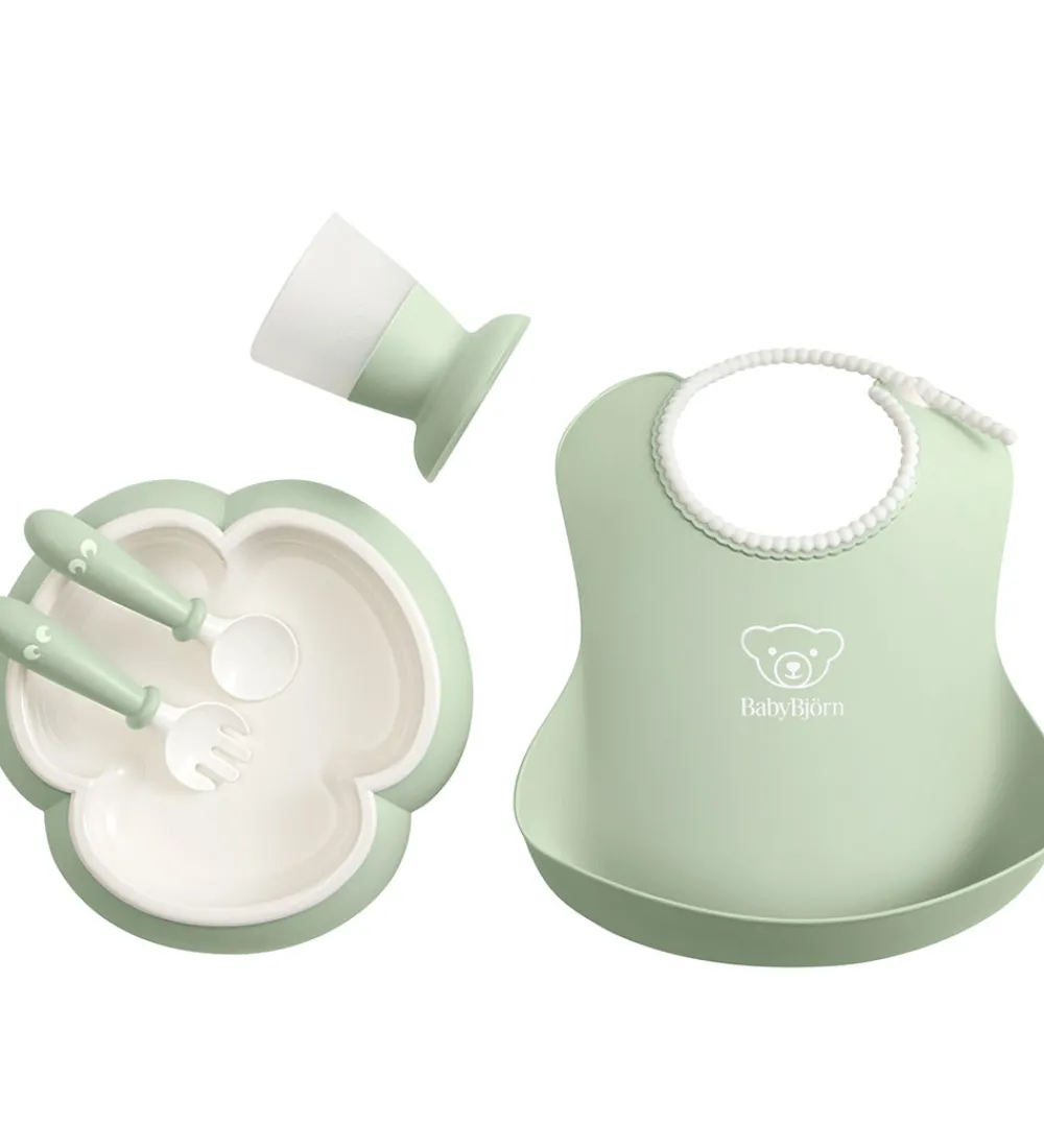 BabyBjörn Spisesæt>Spisesæt - 5 Dele - Pastelgrøn